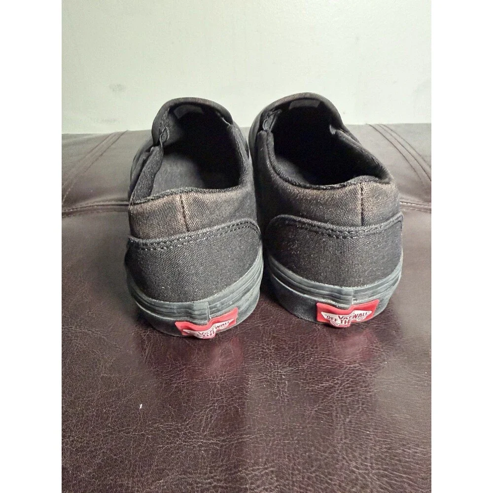 Vans Classic Slip On Women’s Size 8 Black Casual Skate Canvas Shoes Sneakers - Picture 3 of 6
